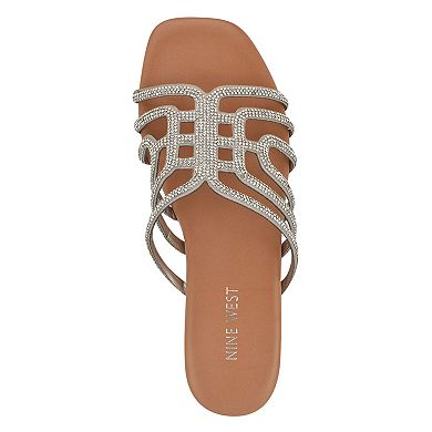Nine West Timy Women's Slip-On Flat Strappy Sandals