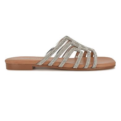 Nine West Timy Women's Slip-On Flat Strappy Sandals