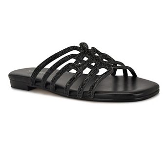 Nine West Timy Women's Slip-On Flat Strappy Sandals