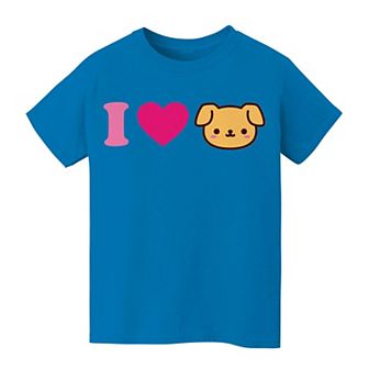 Kids 8-20 I Heart Puppy Valentine's Day Graphic Tee