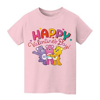 Kids 8-20 Care Bears Unlock The Magic Valentine's Day Graphic Tee