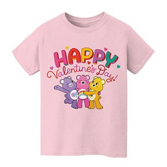Kids 8-20 Care Bears Unlock The Magic Valentine's Day Graphic Tee