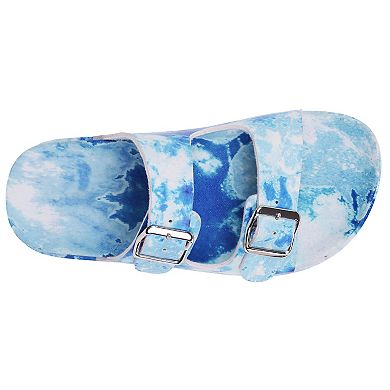 Elli by Capelli Girls' Slide Buckle Sandals