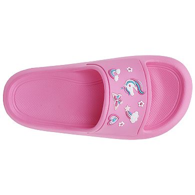 Elli by Capelli Girls' Unicorn Pillow Slides