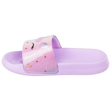 Elli by Capelli Girls' Unicorn Slide Sandals