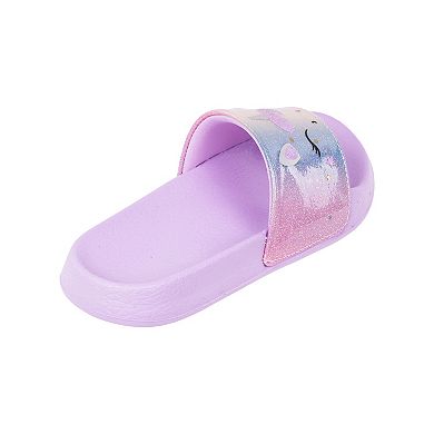 Elli by Capelli Girls' Unicorn Slide Sandals