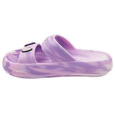Elli by Capelli Girls' Tie Dye Pillow Slides