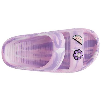 Elli by Capelli Girls' Tie Dye Pillow Slides