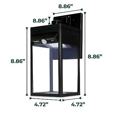 Techko Solar Wall Light Sconce With Motion Sensor