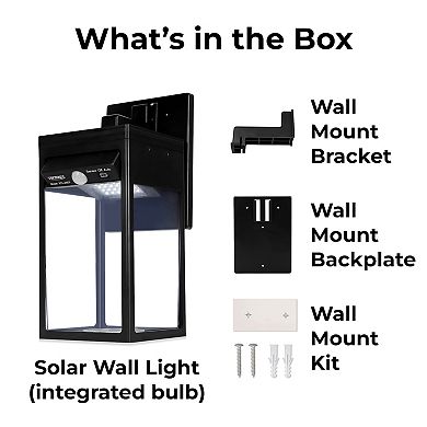 Techko Solar Wall Light Sconce With Motion Sensor