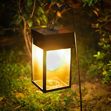 Techko Solar Portable Lantern with Edison Bulb