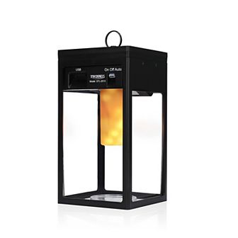 Techko Solar Portable Lantern with Flame Effect