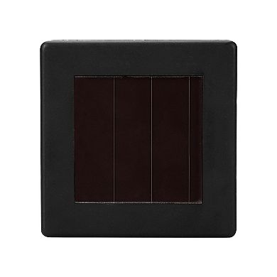 Techko Solar 4-Pack Small Square Bollard Pathway Lights