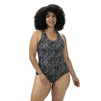 Women's Dolfin Aquashape Printed Lap One-Piece Swimsuit