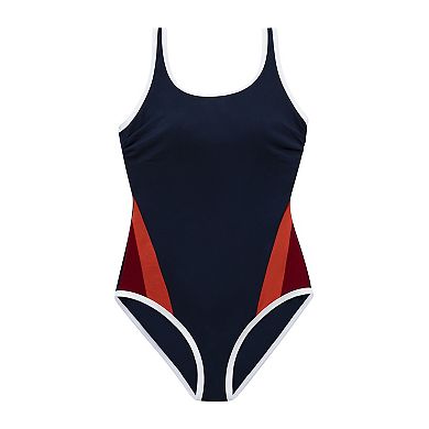 Women's Dolfin Aquashape Color Block Scoopback One-Piece Swimsuit
