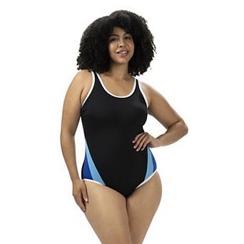 Women's Dolfin Aquashape Color Block Scoopback One-Piece Swimsuit