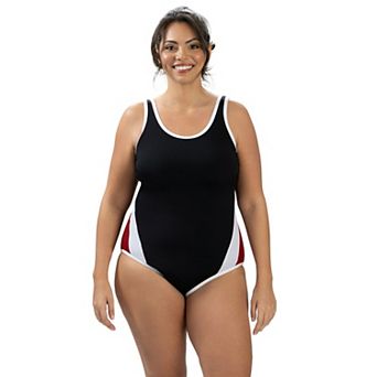 Women's Dolfin Aquashape Color Block Scoopback One-Piece Swimsuit