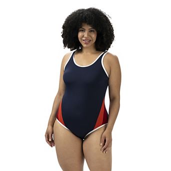 Women's Dolfin Aquashape Color Block Scoopback One-Piece Swimsuit