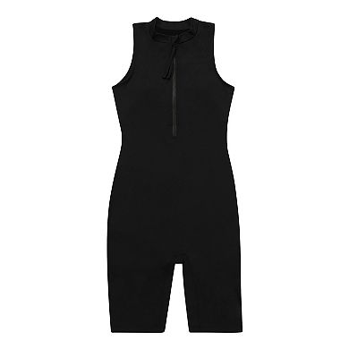 Women's Dolfin Aquashape Zip Front Aquatard One-Piece Swimsuit