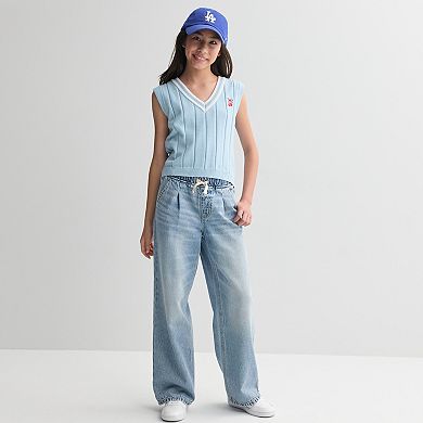 Girls 6-20 SO® Pull-On Pleated Wide Leg Pants in Regular & Plus Size