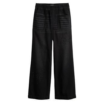 Girls 6-20 SO® Wide Leg Jeans with Star Design in Regular & Plus Size