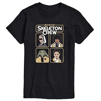 Big & Tall Star Wars Skeleton Crew Grid Graphic Tee
