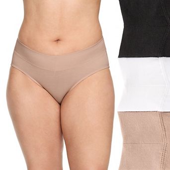 Women's Warners No Pinching No Problems® 3 pk Dig-Free Mid-Waist Hipster Panty Set RU4403P