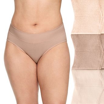 Women's Warners No Pinching No Problems® 3 pk Dig-Free Mid-Waist Hipster Panty Set RU4403P