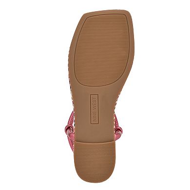 Nine West Nortny Women's Casual Square Toe Flat Sandals