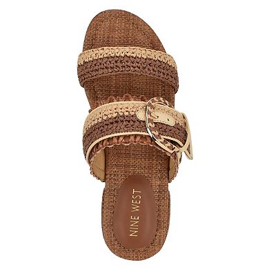 Nine West Sameey Open Toe Slip-On Women's Flat Sandals