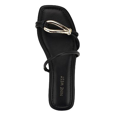 Nine West Tigra Slip-On Square Toe Women's Casual Sandals