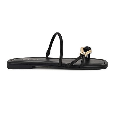 Nine West Tigra Slip-On Square Toe Women's Casual Sandals