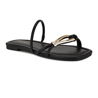 Nine West Tigra Slip-On Square Toe Women's Casual Sandals