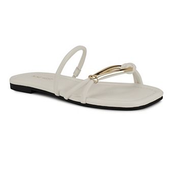 Nine West Tigra Slip-On Square Toe Women's Casual Sandals