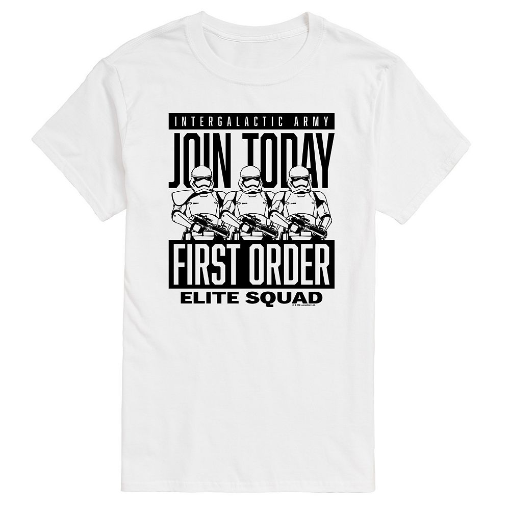 Big & Tall Star Wars Join Today First Order Graphic Tee