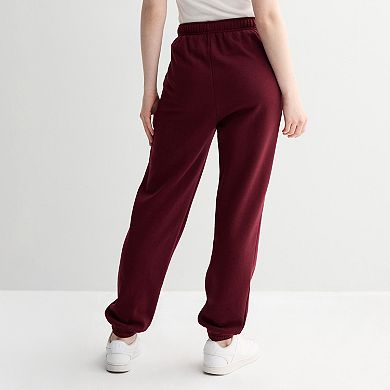 Juniors' SO Foldover Fleece Jogger Pants