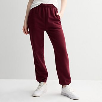 Juniors' SO® Foldover Fleece Jogger Pants