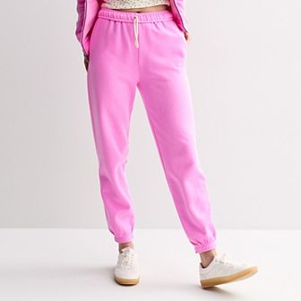 Juniors' SO® Foldover Fleece Jogger Pants