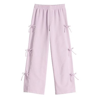 Girls 7-16 Vanilla Star Side Bow Wide Leg Pants