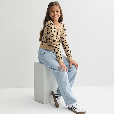 Girls 7-16 Vanilla Star Cozy Seam Front Pull-On Wide Leg Pants