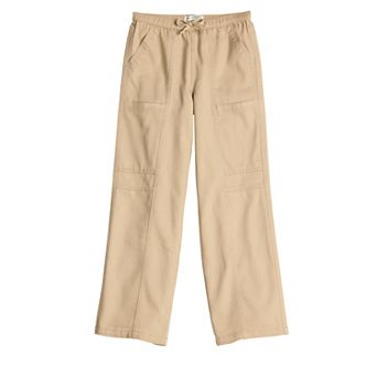 Girls 7-16 Vanilla Star Cozy Seam Front Pull-On Wide Leg Pants