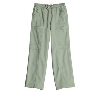 Girls 7-16 Vanilla Star Cozy Seam Front Pull-On Wide Leg Pants