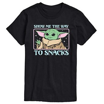 Big & Tall Star Wars The Mandalorian Show The Way To Snacks Graphic Tee