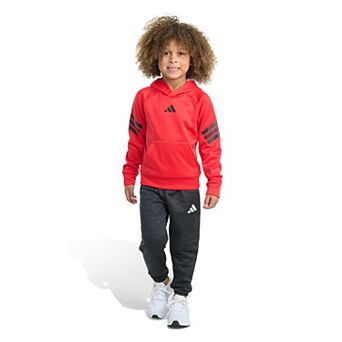 Boys 4-8 adidas Fleece Pullover Hoodie & Joggers Set