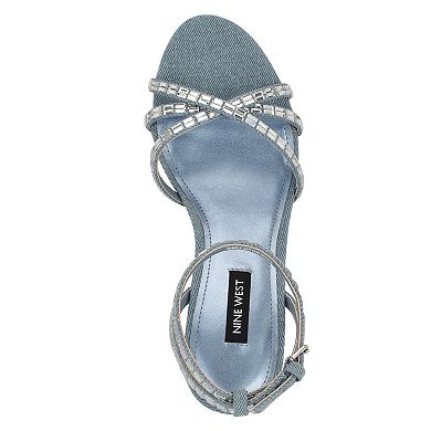 Nine West Amseta Women's Embellished Heeled Dress Sandals