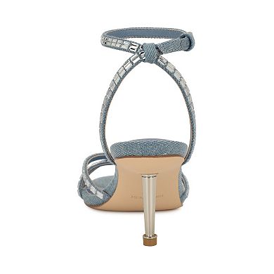 Nine West Amseta Women's Embellished Heeled Dress Sandals