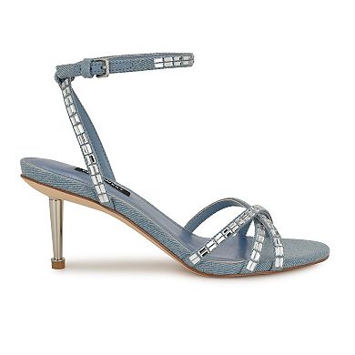 Nine West Amseta Women's Embellished Heeled Dress Sandals