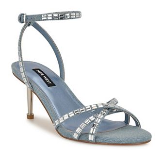Nine West Amseta Women's Embellished Heeled Dress Sandals