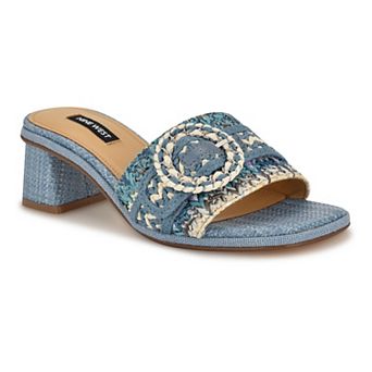 Nine West Ending Women's Slip-On Block Heel Sandals