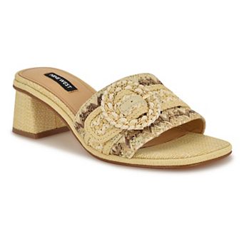 Nine West Ending Women's Slip-On Block Heel Sandals